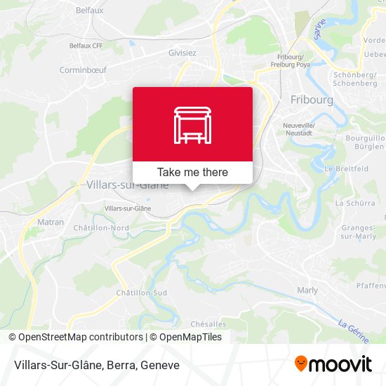 Villars-Sur-Glâne, Berra map
