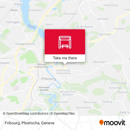 Fribourg, Ploetscha map