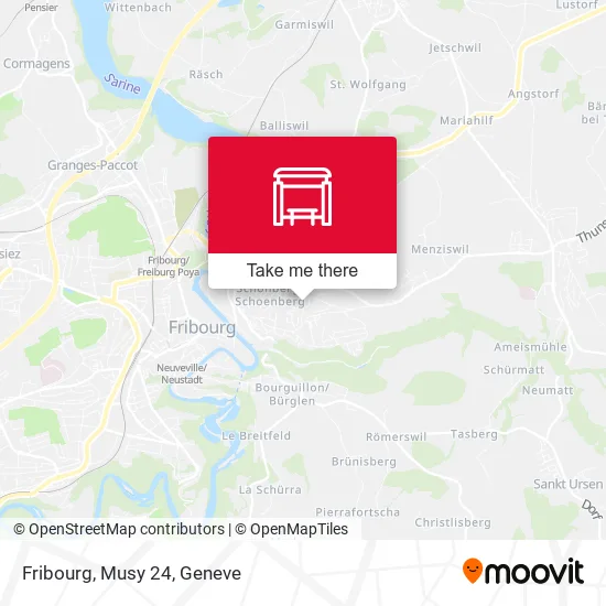 Fribourg, Musy 24 map