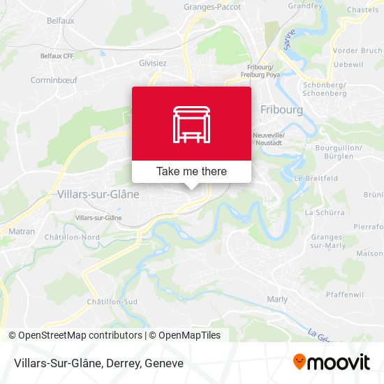 Villars-Sur-Glâne, Derrey map