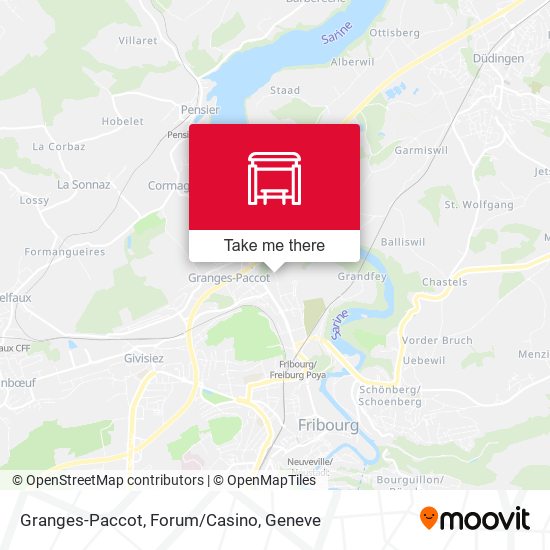 Granges-Paccot, Forum/Casino map
