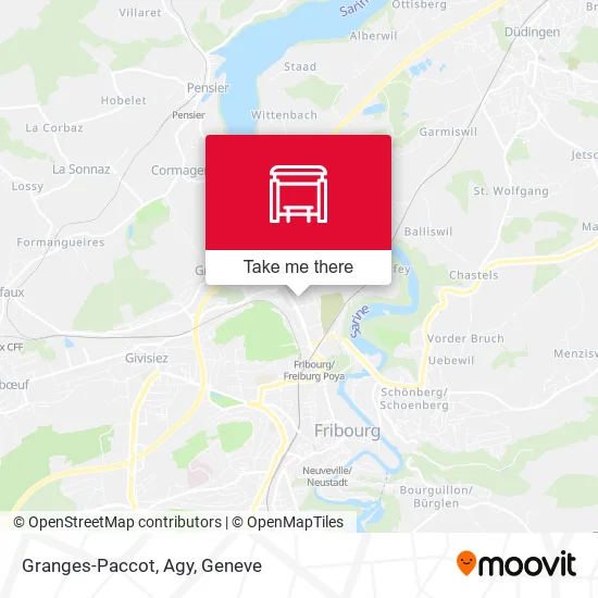 Granges-Paccot, Agy map