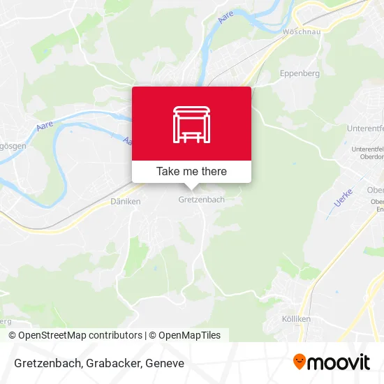 Gretzenbach, Grabacker map