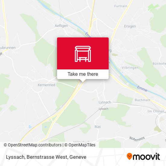 Lyssach, Bernstrasse West map