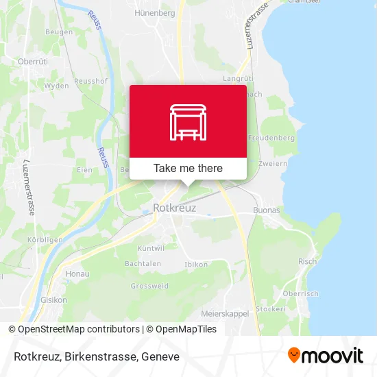 Rotkreuz, Birkenstrasse map