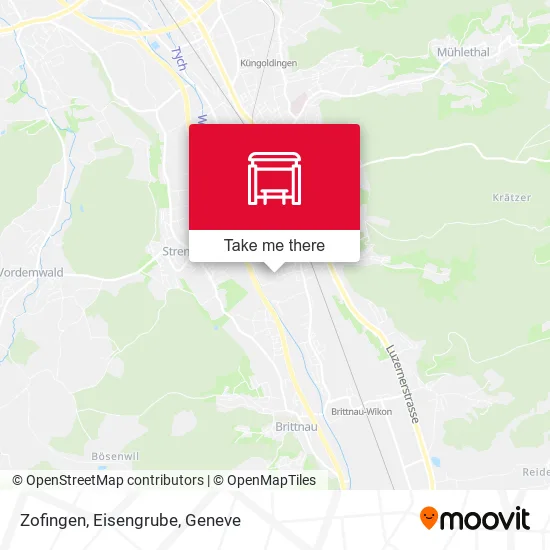 Zofingen, Eisengrube map