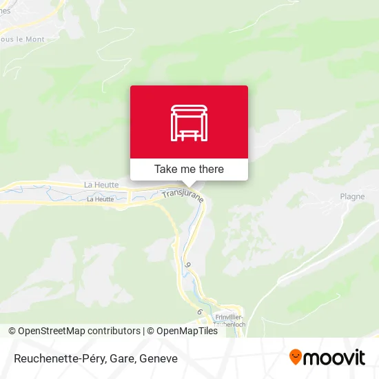 Reuchenette-Péry, Gare map