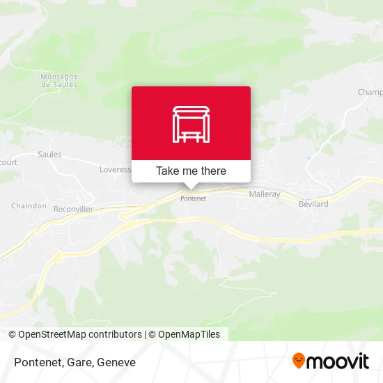 Pontenet, Gare map
