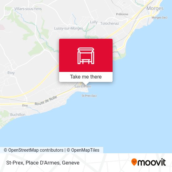 St-Prex, Place D'Armes map