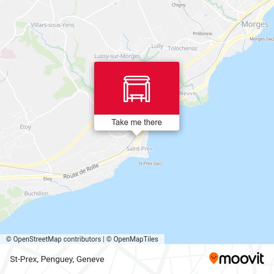 St-Prex, Penguey map
