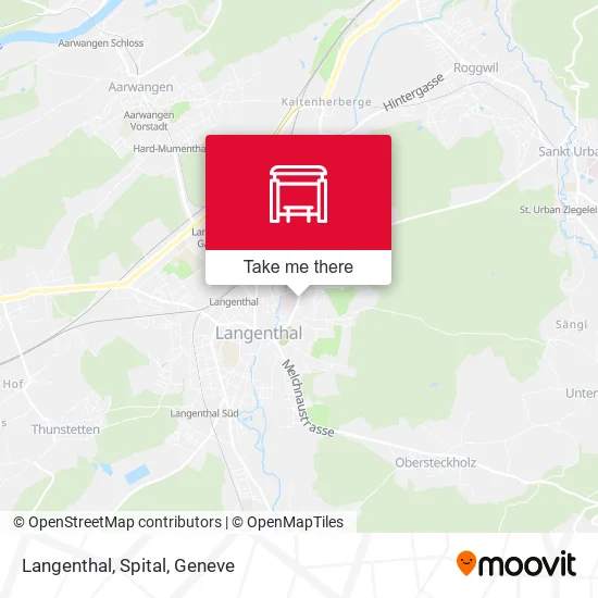 Langenthal, Spital map
