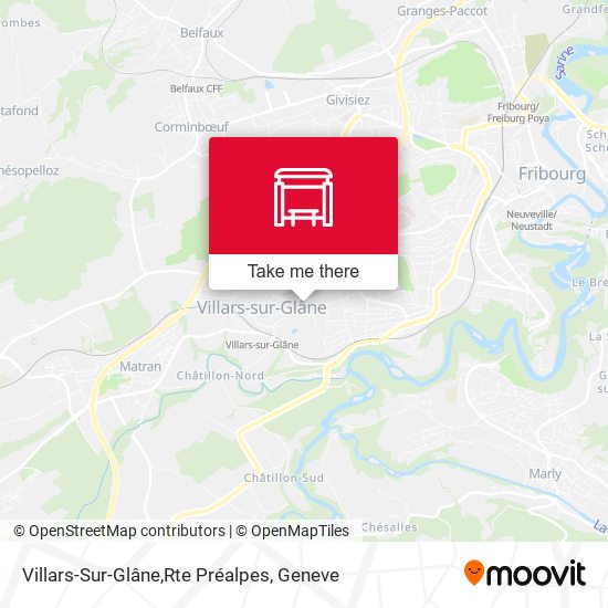 Villars-Sur-Glâne,Rte Préalpes map