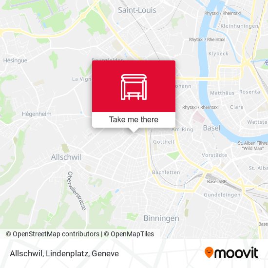 Allschwil, Lindenplatz Karte