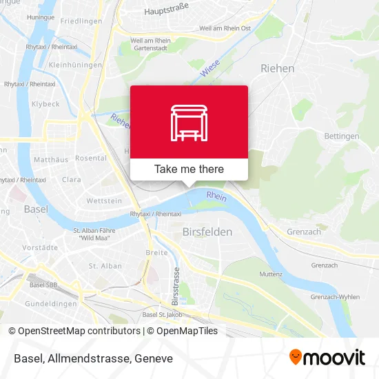 Basel, Allmendstrasse map