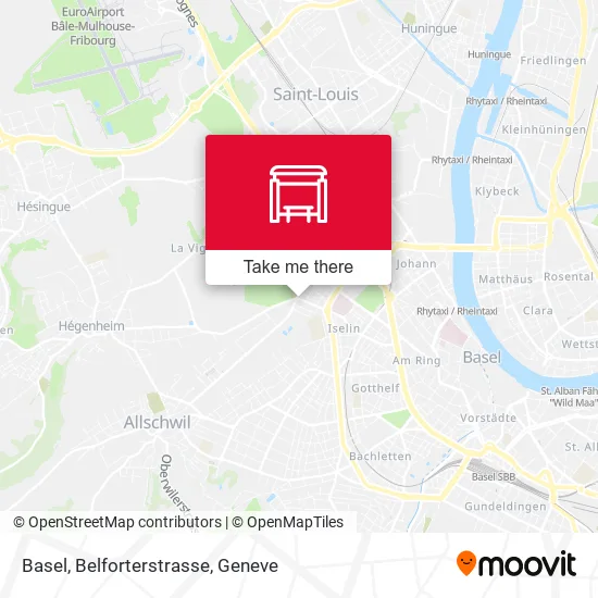 Basel, Belforterstrasse map