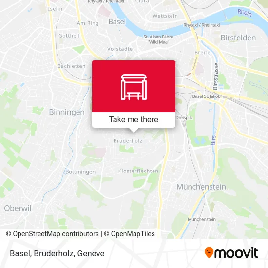 Basel, Bruderholz map