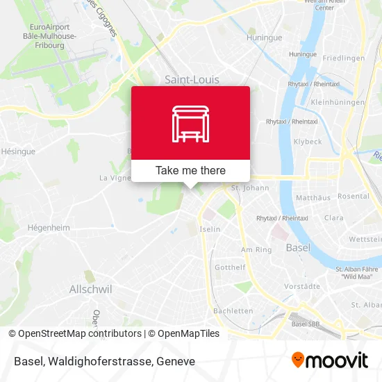 Basel, Waldighoferstrasse map