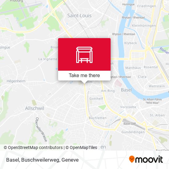 Basel, Buschweilerweg map