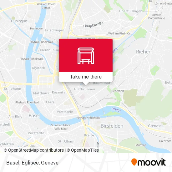 Basel, Eglisee map