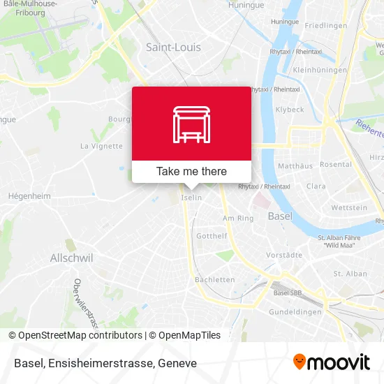 Basel, Ensisheimerstrasse map