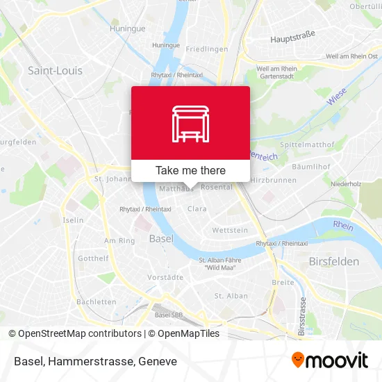 Basel, Hammerstrasse map