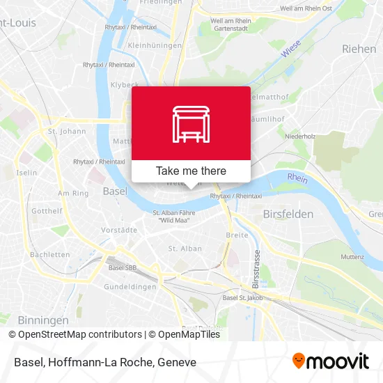 Basel, Hoffmann-La Roche map
