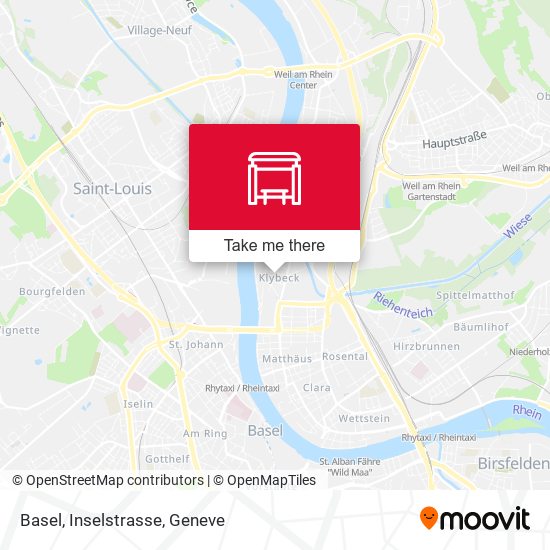 Basel, Inselstrasse map