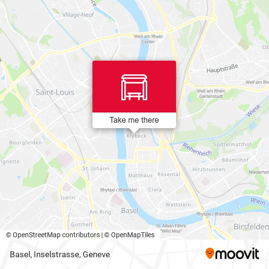 Basel, Inselstrasse map
