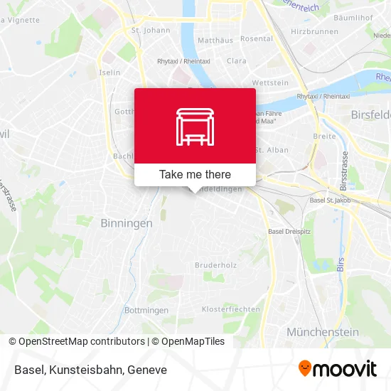 Basel, Kunsteisbahn map