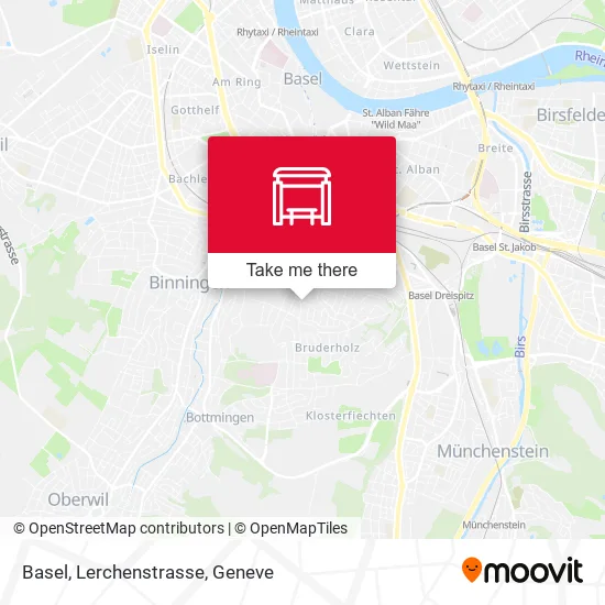 Basel, Lerchenstrasse map