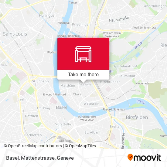 Basel, Mattenstrasse map