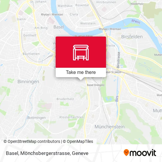 Basel, Mönchsbergerstrasse map