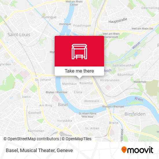 Basel, Musical Theater map