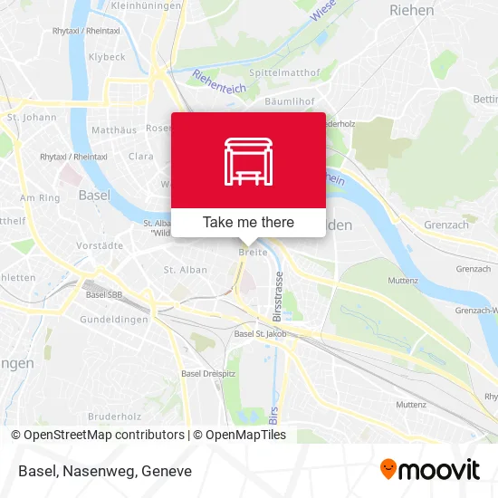 Basel, Nasenweg map