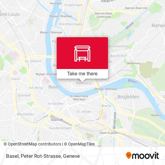 Basel, Peter Rot-Strasse map