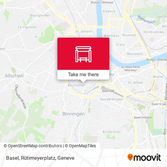 Basel, Rütimeyerplatz map