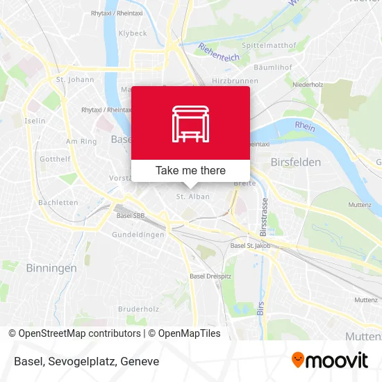 Basel, Sevogelplatz map