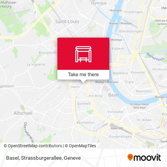 Basel, Strassburgerallee plan