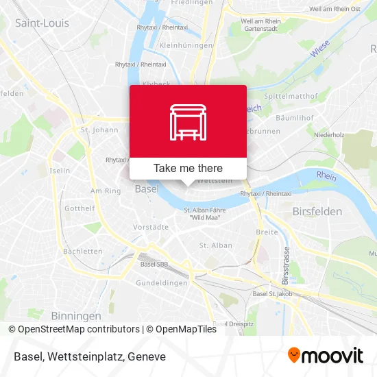 Basel, Wettsteinplatz map