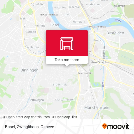 Basel, Zwinglihaus map