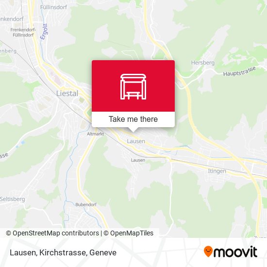 Lausen, Kirchstrasse map