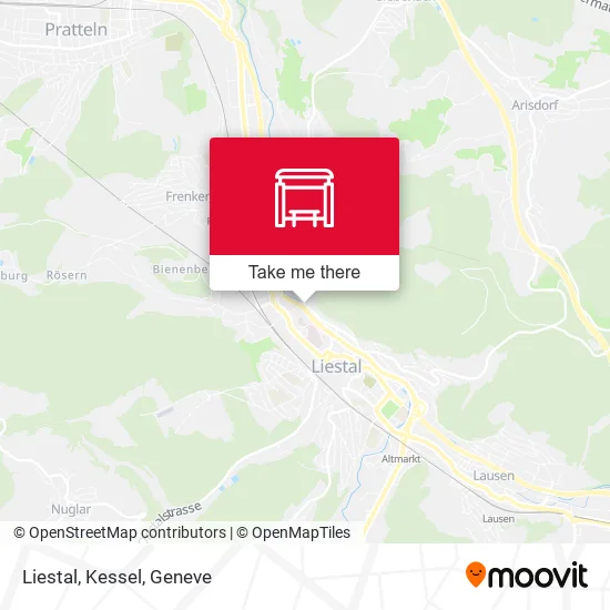 Liestal, Kessel map