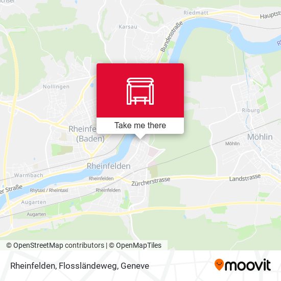 Rheinfelden, Flossländeweg map