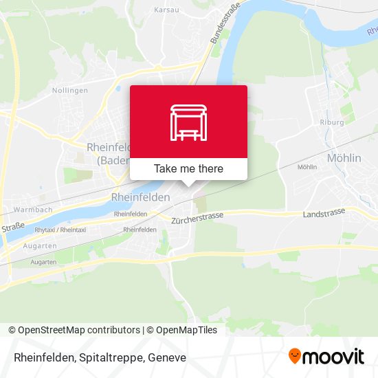 Rheinfelden, Spitaltreppe map