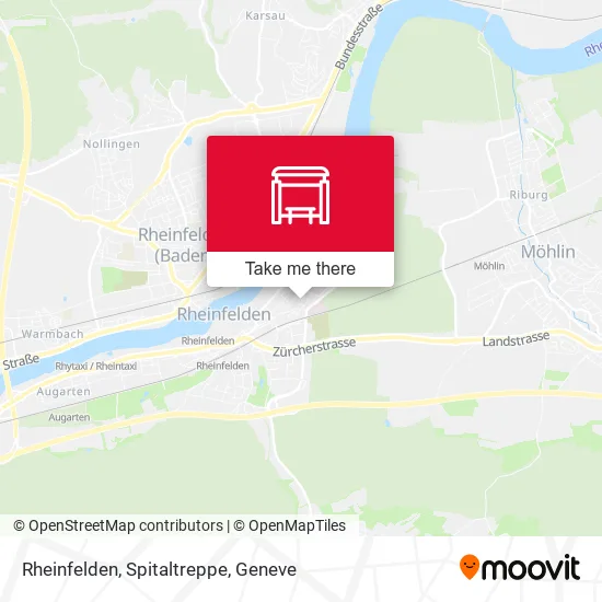 Rheinfelden, Spitaltreppe map