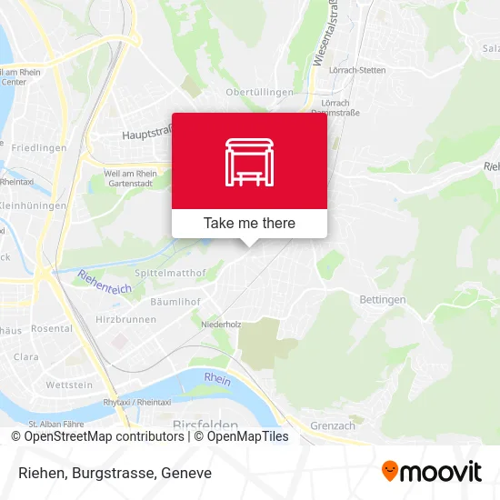 Riehen, Burgstrasse map