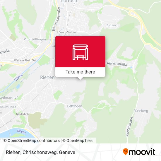 Riehen, Chrischonaweg map