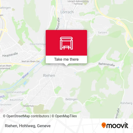 Riehen, Hohlweg map