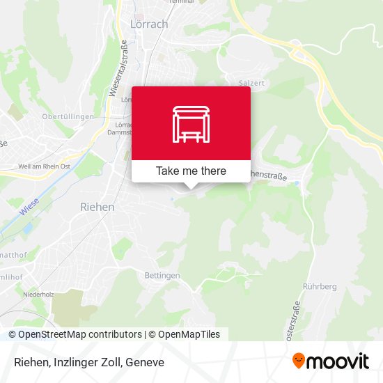 Riehen, Inzlinger Zoll map
