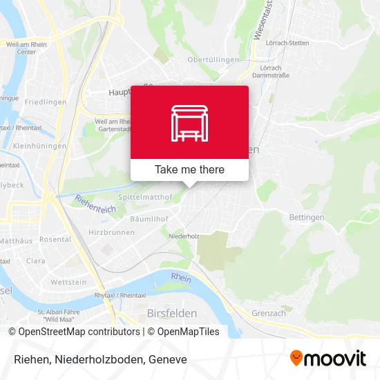 Riehen, Niederholzboden map